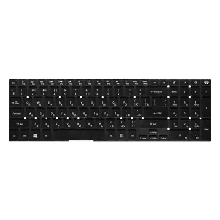 Клавиатура черная без рамки для Packard Bell EasyNote TS11HR (P5WS0)