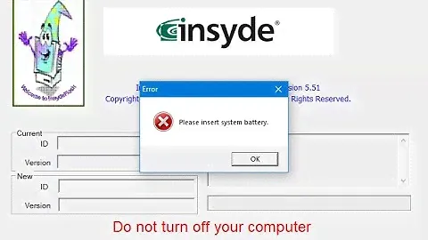 Прошивка BIOS на ноутбуке без батареи (или с убитой батареей)