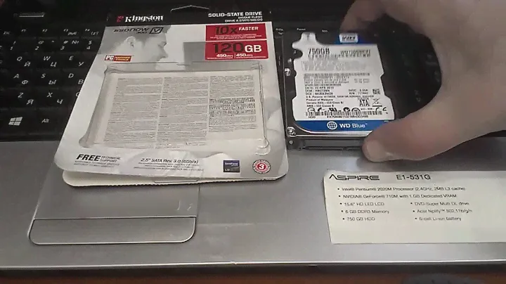 Установка дополнительного винчестера в ACER ASPIRE E1 531