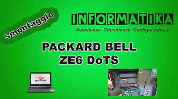 Netbook PACKARD BELL ZE6 DoTS Smontaggio | Disassembly