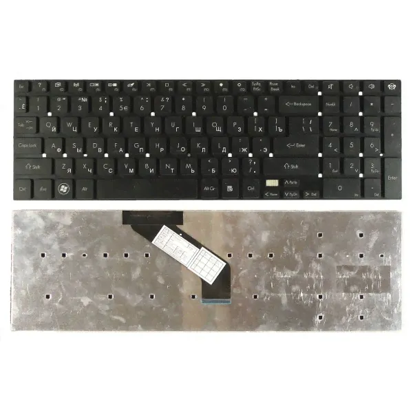 Клавиатура для Packard Bell EasyNote P5WS0, TV11HC, TS11 (MP-10K33SU-698, V121702FS1, PK130HJ1B04, чёрная)