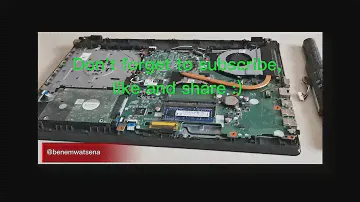 How to open a laptop (packard bell) | How to access the internal battery of a laptop