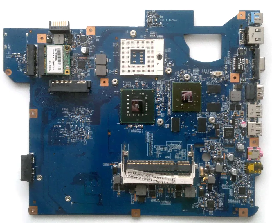 Нерабочая материнская плата для ноутбука Packard Bell EasyNote TJ65, 09220-1М 48.4bu04.01M