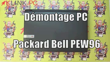 как разобрать ноутбук Packard Bell PEW96