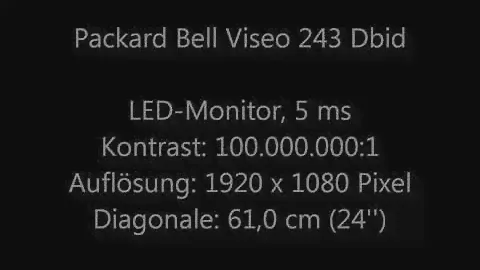 Unboxing: Packard Bell Viseo 240DX 24'' Full HD 1080p Monitor