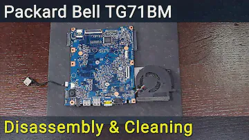 Как разобрать и почистить ноутбук Packard Bell TG71BM