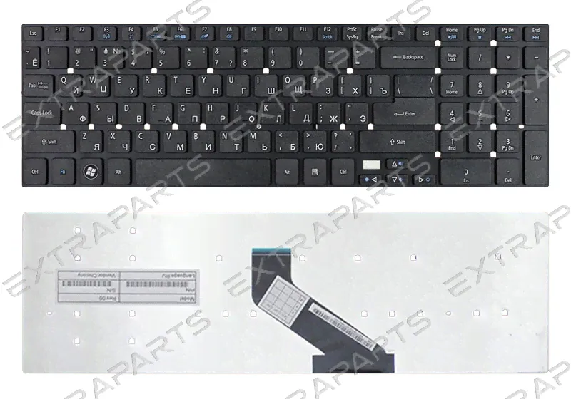 Клавиатура Packard Bell EasyNote LG71BM черная-0