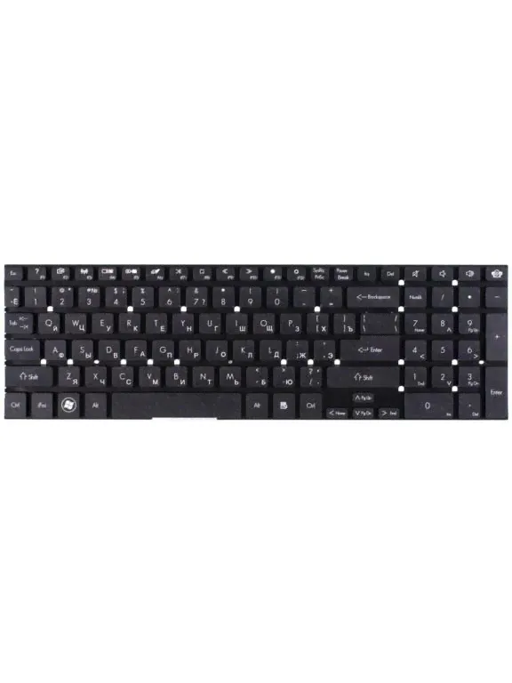 Клавиатура черная без рамки для Packard Bell EasyNote TV11HC (Q5WS1) Fixiton.-0