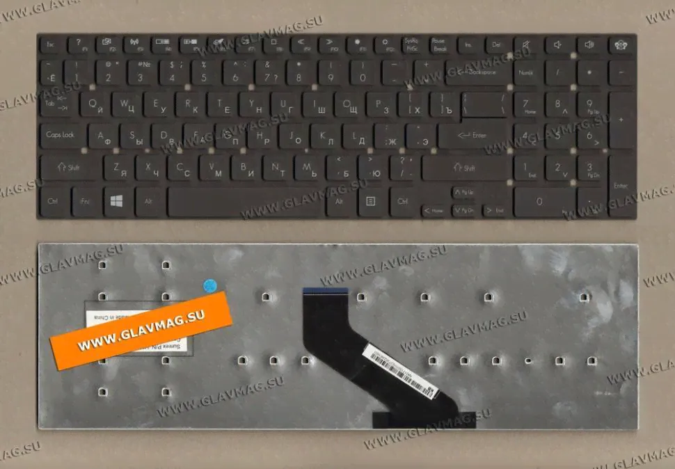 Клавиатура для ноутбука Packard Bell LS11, LS13, TS11, TS44, P5WS0, P7YS0, F4211/ Gateway NV55, NV75 черная (MKBD0518)-0