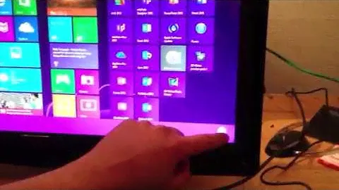 Packard Bell Viseo 200T Win 8 touch demo
