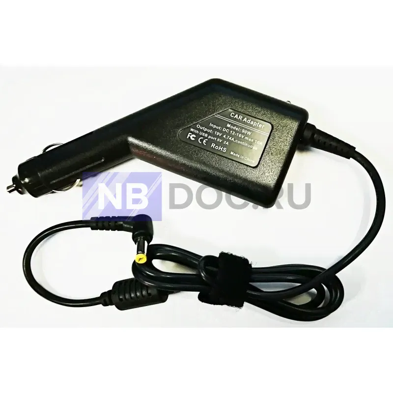 Автозарядка для ноутбука Packard Bell EasyNote TV44HC с сетевым кабелем-1