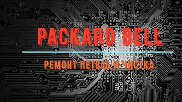 Ремонт петель и чистка ноутбука Packard bell