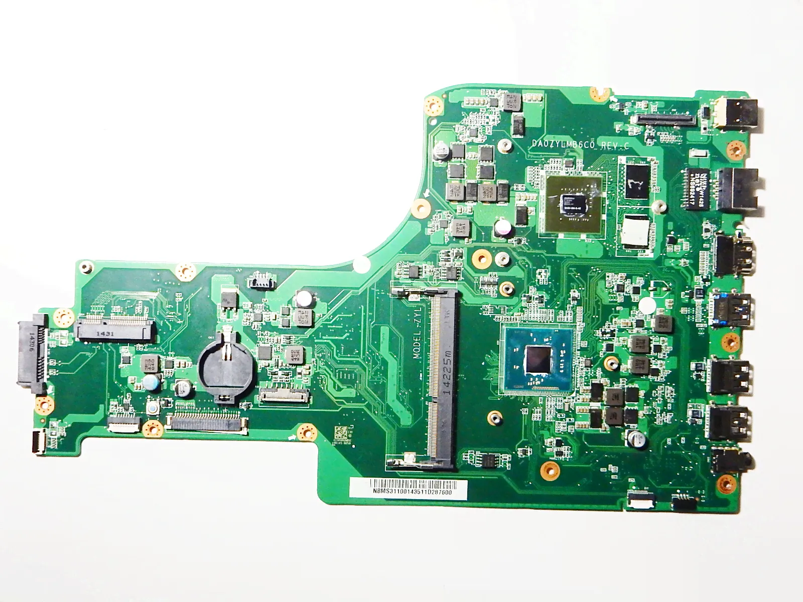 Материнская плата (неисправная) DA0ZYLMB6C0 REV: С ZYL NBMS311001435 Packard Bell LG71BM ZYL