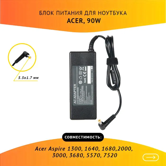 Блок питания для ноутбука Packard Bell EasyNote TK85-3